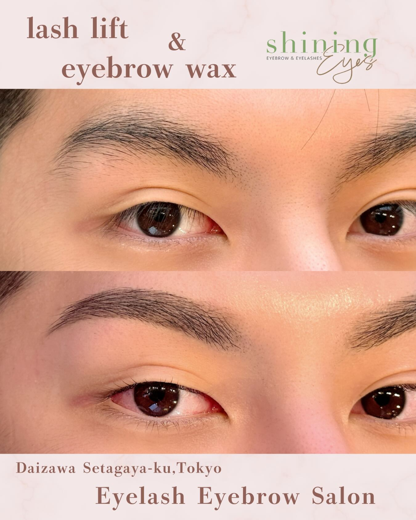 Men‘s eyebrow wax & lash lift